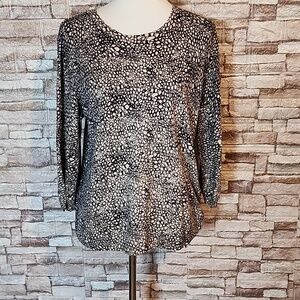 Dana Buchman Leopard Print Sweater